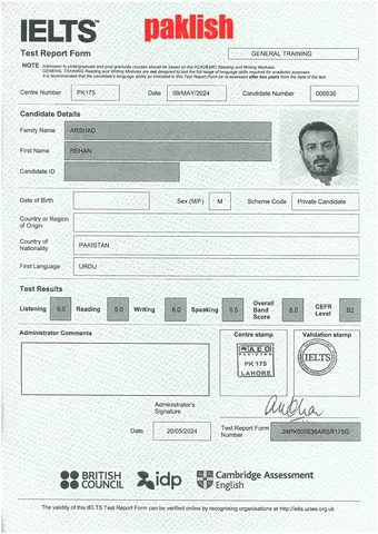 paklish- Student result